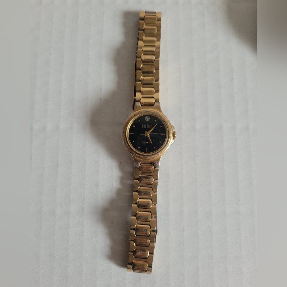 Bill Blass Stone Accent Quartz Ladies Watch With New Battery (001-6L32)